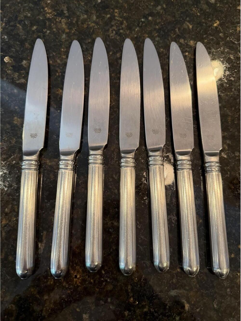 Dansk Colbert Stainless 18/10 International Designs Set Of 7 Dinner Knives